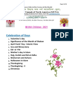 Celebration of Days For MUNA Children 2021