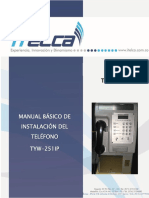 Seteo Fabrica - TELEFONO TYW 251 IP - ITELCA2015