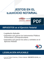 IMPUESTOS en El Ejercicio Notarial IURE