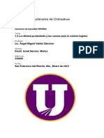 1.4 La Reforma Protestante y Las Causas para La Colonia Inglesa