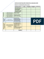 Rúbrica de Evaluación de Investigación Formativa