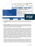 Auditoría Interna Al Sistema de Seguridad y Salud en El Trabajo - SGSS 2020