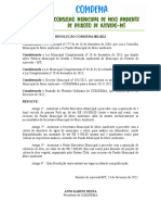 RESOLUÇÃO COMDEMA 001_2022