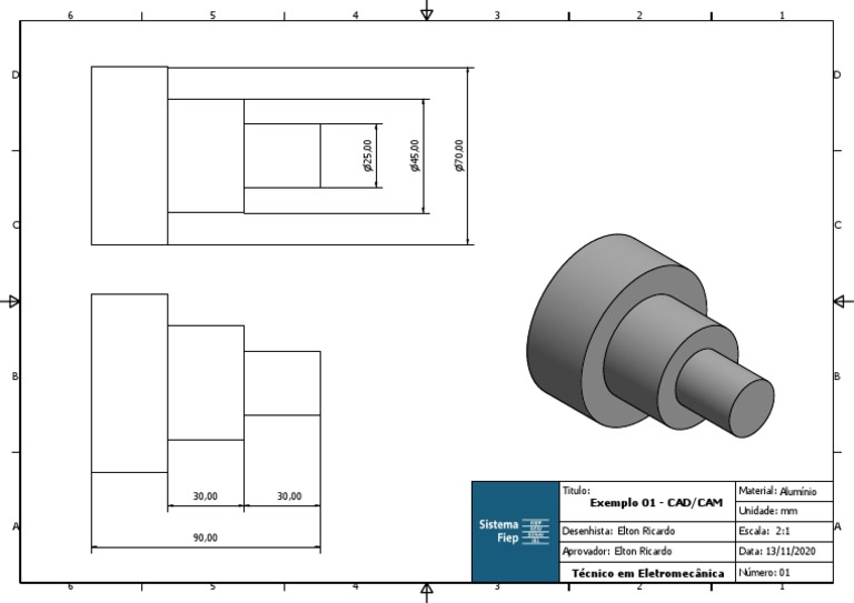 Exemplo 01 - CAD - CAM | PDF