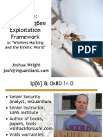 Killerbee: Practical Zigbee Exploitation Framework: Joshua Wright