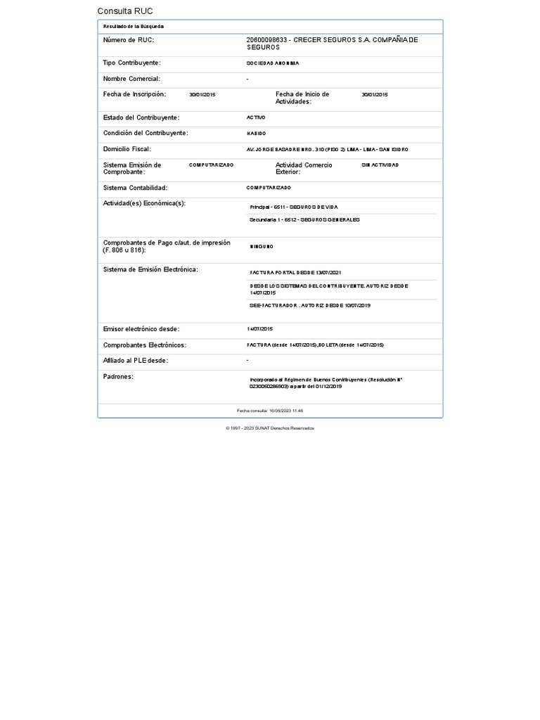 Sunat consulta ruc crecer pdf
