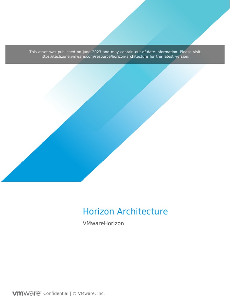 VMware Horizon Architecture Overview | PDF | Cloud Computing | Load ...