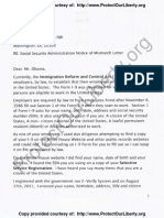 Linda Jordan, U.S. Citizen & Employer, sends E-Verify Failure Notice Letter to Barack Obama