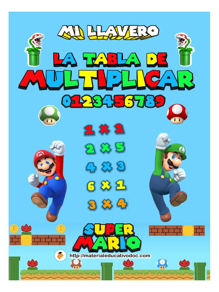 Super Mario Multiplication Table | PDF
