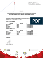 Horarios Semilleros HL Junio10 11 2023