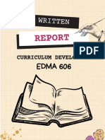 Written Report Cover Page (Cur Dev)