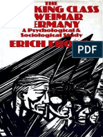 Fromm, Erich - Working Class in Weimar Germany (Berg, 1980)