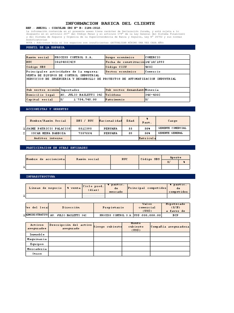 IBC Formato | PDF | Bancos | Perú