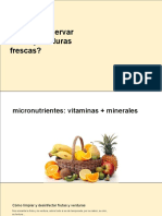 Frutas y Verduras Conservación - Clase de Cocina