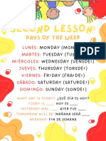 English Lesson: Days of The Week