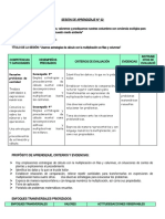 Sesion de Aprendizaje Mat 1 Iv Ciclo