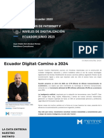 Mentinno Estado Digital Ecuador Parte 1 - Usuarios de Internet Y Niveles de Digitalización 2023