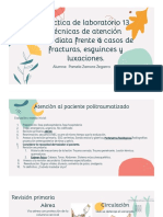 Técnicas de Atención Inmediata Frente A Casos de Fracturas, Esguinces y Luxaciones.