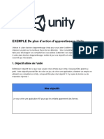EXEMPLE de Plan D'action D'apprentissage Unity