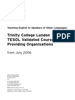 TESOL Course Providers&#39 Brochure 2006