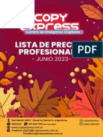 Lista de Precios Profesionales Junio 2023