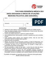 FMUSP21 Prova 024 Medicina Paliativa