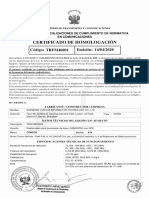 CERTIFICADO DE HOMOLOGACION AT4