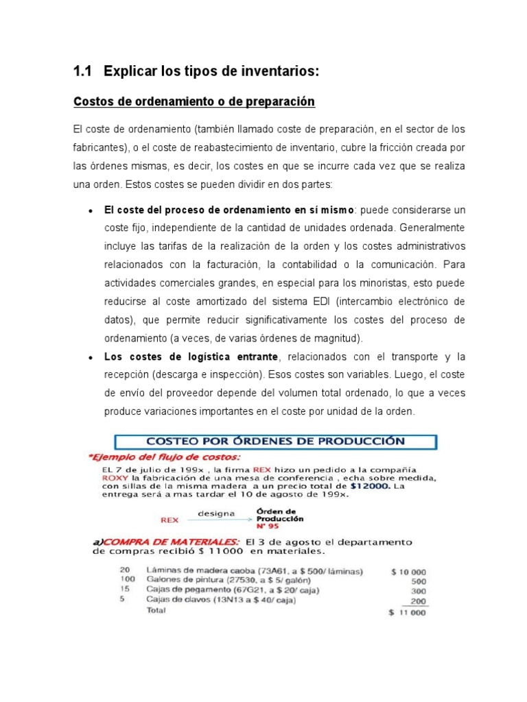 Costos de Inventarios y Control Efectivo | PDF | Inventario | Logística