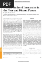 Human Android Interaction