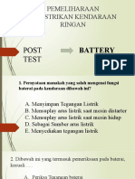Post Test Battery