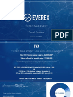 EVX Token Sale Event - Terms and Conditions