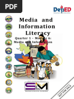 Quarter 1 - Module 6: Media and Information Sources