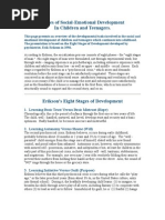 Stages of Social-Emotional Development