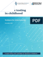 Genetic Testing in Childhood - 0