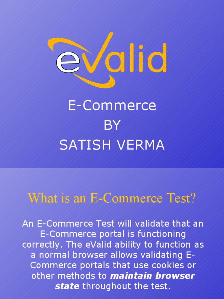 E-Commerce Testing Guide Steps | PDF