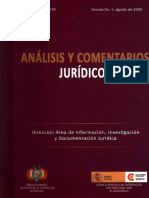 REVISTA 6. Del 2009 Analisis y Comentarios Juridicos Consejo de La Judicatura Bolivia Materia Civil