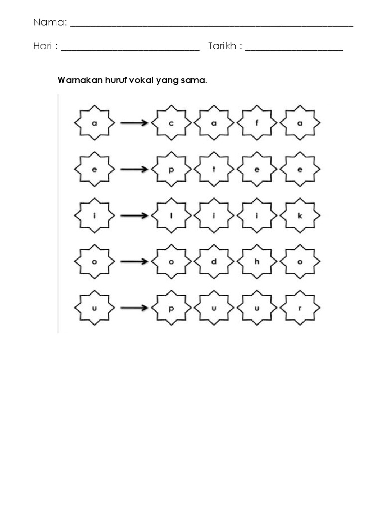 1 1 1 Latihan Huruf Vokal Dan Konsonan Pdf