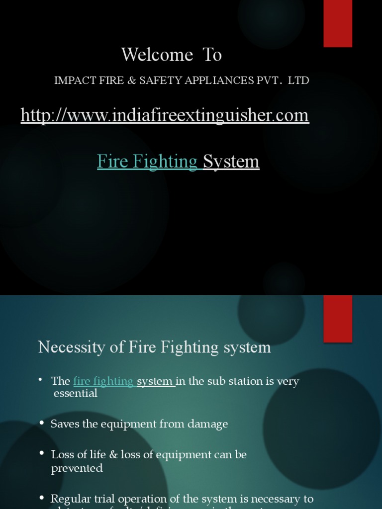Fire Fighting System 9588871 Powerpoint Download Free Pdf