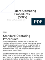 Standard Operating Procedures (SOPs)