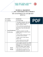 TECHNICAL REQUISITION-Aluminum Welding Consumable