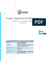 SESIÓN 1 - Introducción A La Ingeniería de Los Materiales