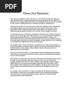 Three Act Structure