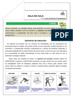 Educação Fisica Aula Oitavo e Nono Ano