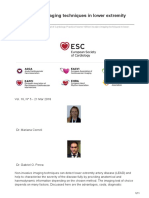 Non-Invasive Imaging Techniques in Lower Extremity Artery Disease