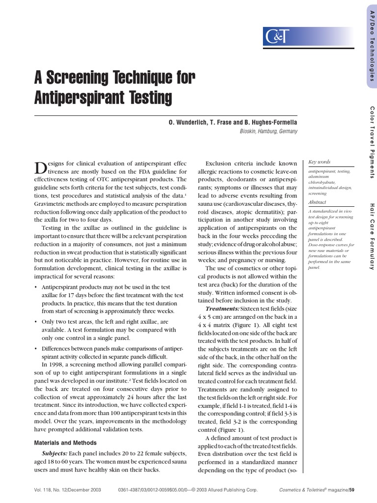 C&T 2008 A Screening Technique for Antiperspirant Testing PDF