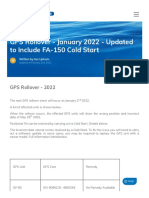 GPS Rollover - January 2022 - Updated To Include FA-150 Cold Start - Furuno UK
