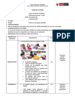 Sesión 11 de Agosto - Tutoría