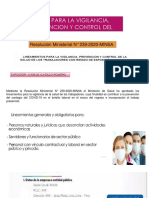 Plan Vigilancia, Prevencion y Control Salud Trabajadores Con Riesgo Al Covid 19