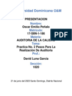 Práctica 2 PASOS DE LA AUDITORIA OSCAR EMILIO PEÑALO 17-SIIN-1-186