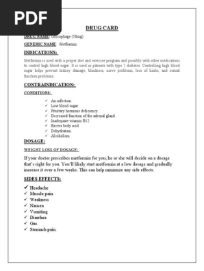 Drug Cards